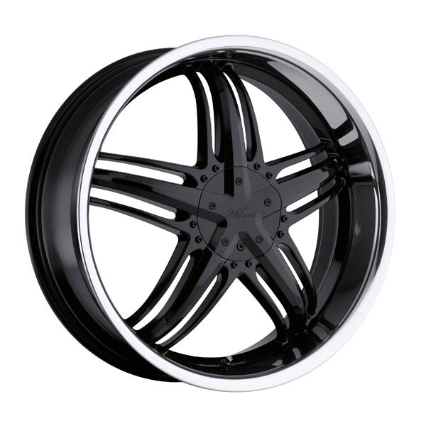 Milanni 457 Force 18" (18x7.5) 5x108/5x114.3 +38mm Gloss Black Wheel Rim