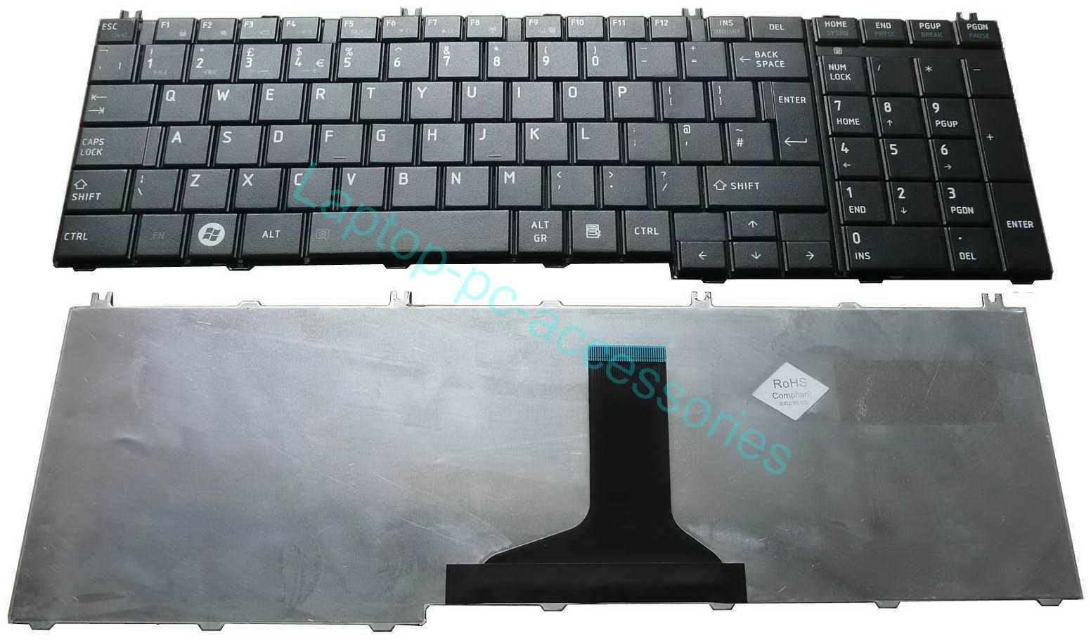 New For Toshiba Satellite L655 L655D L650 L650D Keyboard UK Black Teclado Series Laptop Notebook Accessories Replacement Parts Wholesale QWERTY