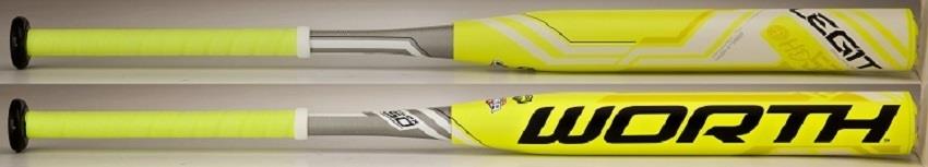 2016 Worth SBLHBA 34/27 Legit HD52 ASA Balanced Slowpitch Softball Bat New!