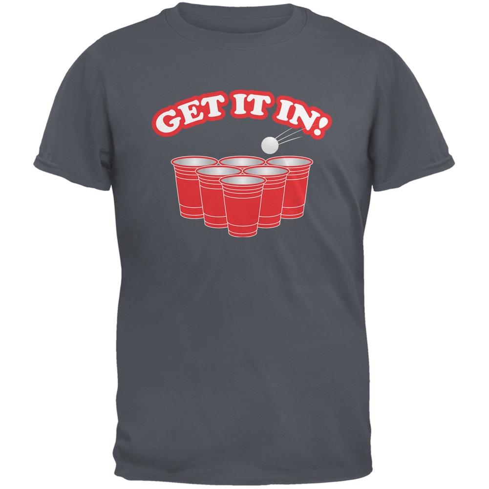 Get It In Charcoal Grey Adult T Shirt