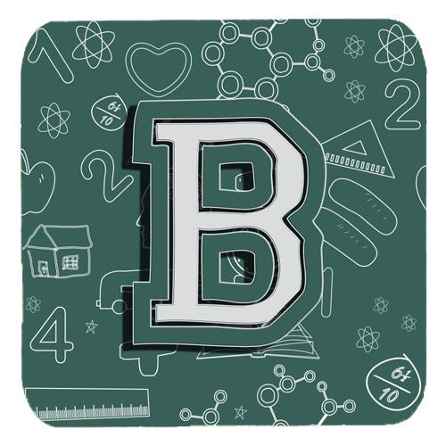 Set of 4 Letter B Back to School Initial Foam Coasters CJ2010 BFC