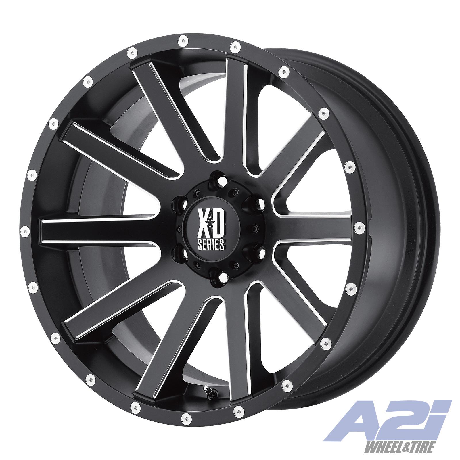 20" XD Series XD818 Heist Black Milled Wheel 20x9 5x150mm 30mm XD81829058930 Rim