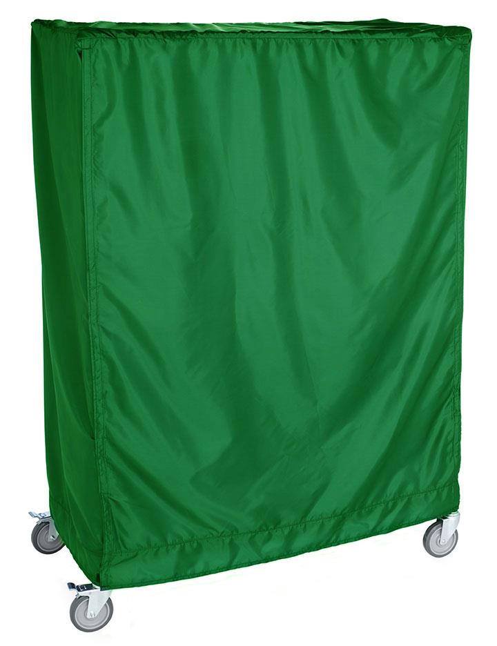 12" Deep x 48" Wide x 63" High Green 400 Denier Coated Velcro Cart Cover