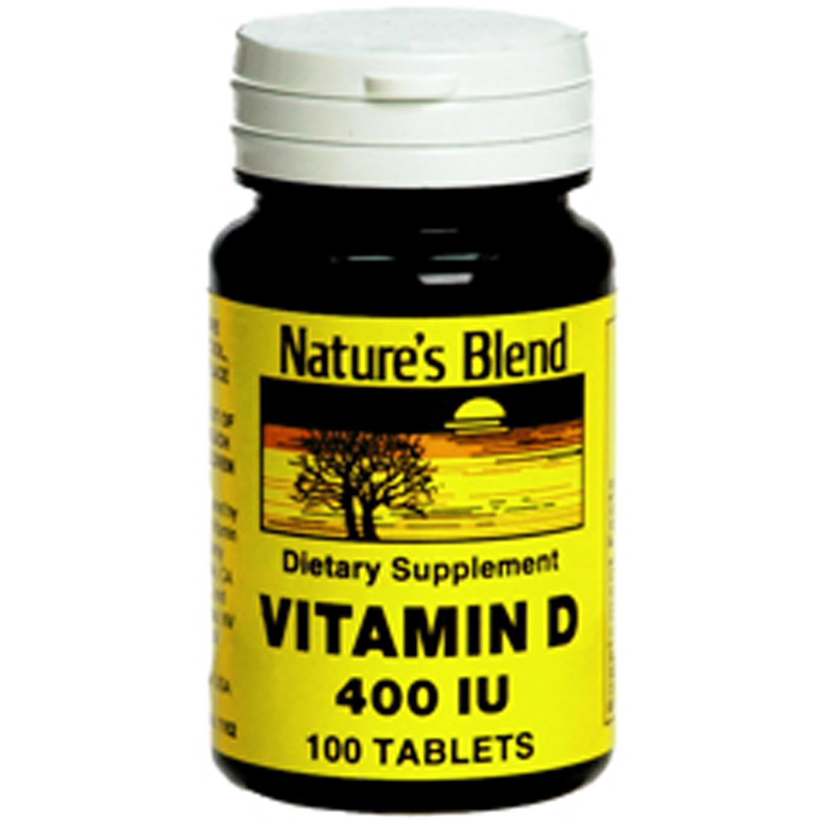 Nature's Blend Vitamin D 400 IU   100 Tablets