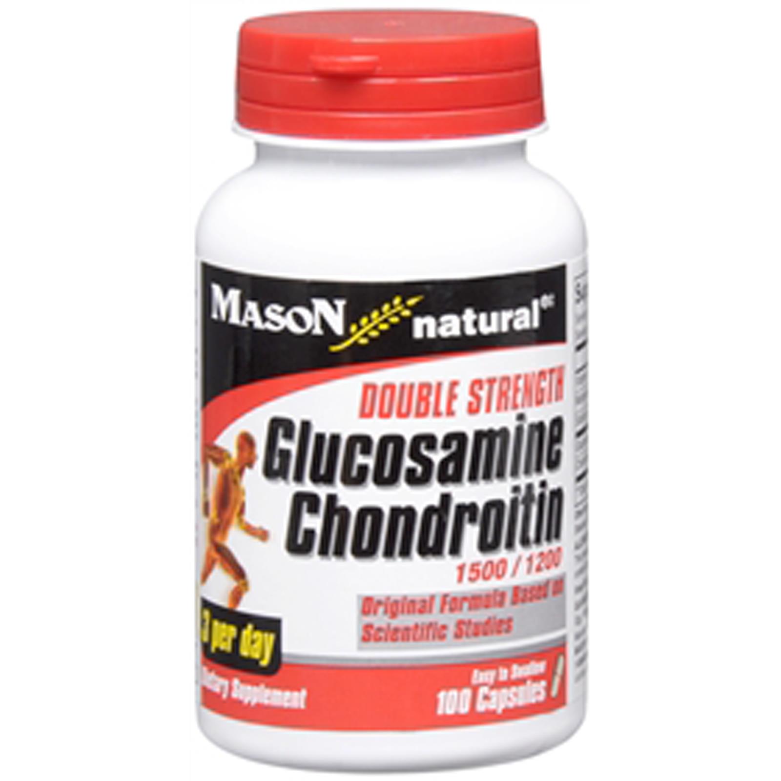 Mason Natural Glucosamine 1500 mg Chondroitin 1200 mg Capsules Double Strength   100ct