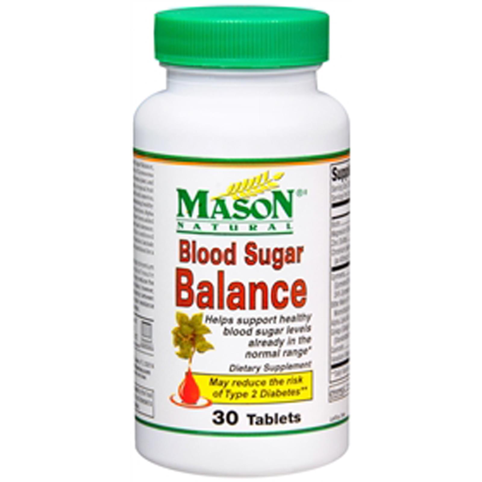 Mason Natural Blood Sugar Balance   30 Tablets