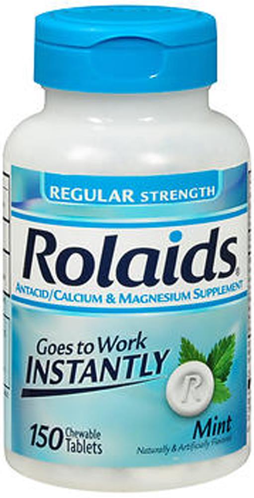 Rolaids Regular Strength Chewable Tablets Mint    150 ct