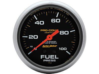 Auto Meter Pro Comp Liquid Filled Mechanical Fuel Pressure Gauge