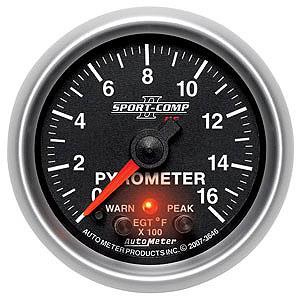 Auto Meter Sport Comp PC Pyrometer Gauge