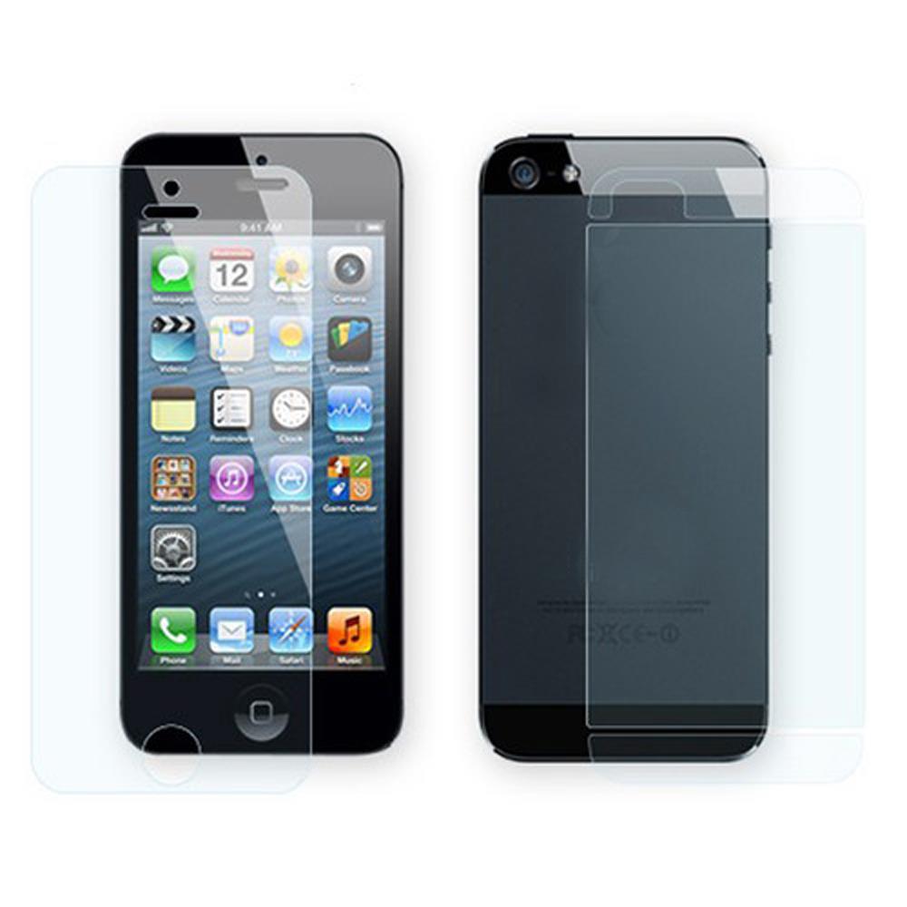 Clear 5 X Front and Back LCD Screen Protector Cover for New Apple iPhone 5G