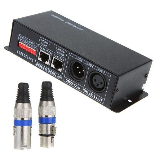 3 Channel DMX LED Controller for RGB 5050 3528 LED Strip Light 