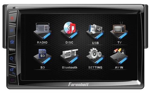 Farenheit Ti 712B 7" Lcd Touchscreen Car Dvd Bluetooth Stereo Receiver