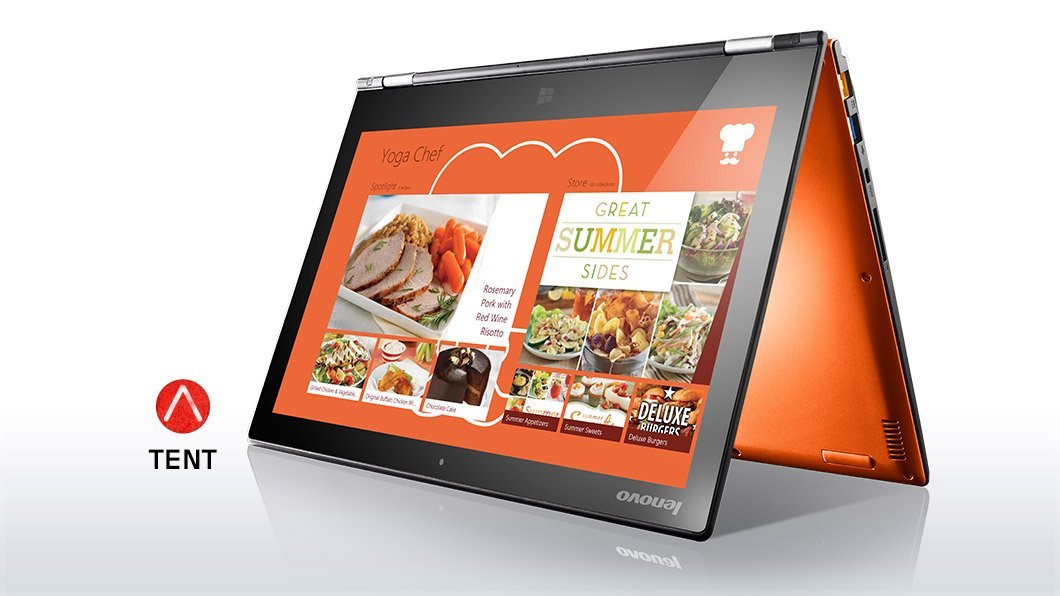 Lenovo Yoga 2 Pro Convertible Ultrabook   59428042   Core i7 4510U, 256GB SSD, 8GB RAM, 13.3in QHD+ 3200x1800 MultiTouch, Intel 7260 N (Orange)