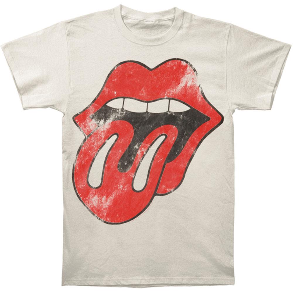 Rolling Stones Men's As Worn By Mick Vintage T shirt Small Ivory 