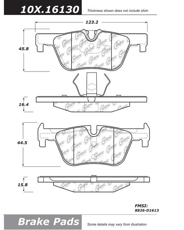 Centric Stoptech Brake Pad 309.16130