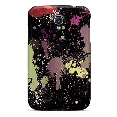 Flexible Tpu Back Case Cover For Galaxy S4   Splatter Paint Canvas