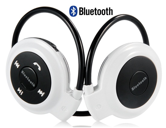 Mini 503 Wireless Bluetooth Stereo Headset with Microphone (Black+White)