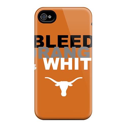 Tpu Shockproof Scratcheproof Texas Longhorns Hard Case Cover For Iphone 4/4s
