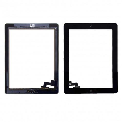 Screen Digitizer With Button and Adhesive Front For iPad 2 Black   All Repair Parts USA Seller
