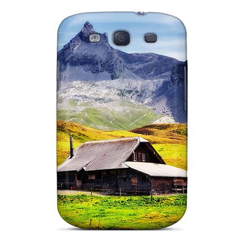 Hot Tzv7208nQgt Case Cover Protector For Galaxy S3  House In The Mountains In Autumn