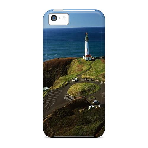 New Lighthouse On A Seacoast Point Tpu Skin Case Compatible With Iphone 5c