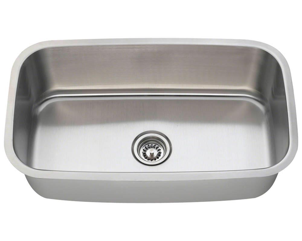 MR Direct 3118 Single Bowl Stainless Steel Kitchen Sink