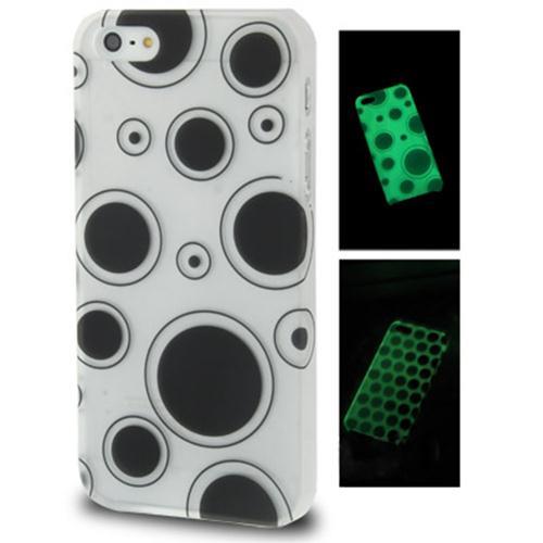 Bubble Pattern Fluorescent Effect Plastic Case for iPhone 5 & 5S