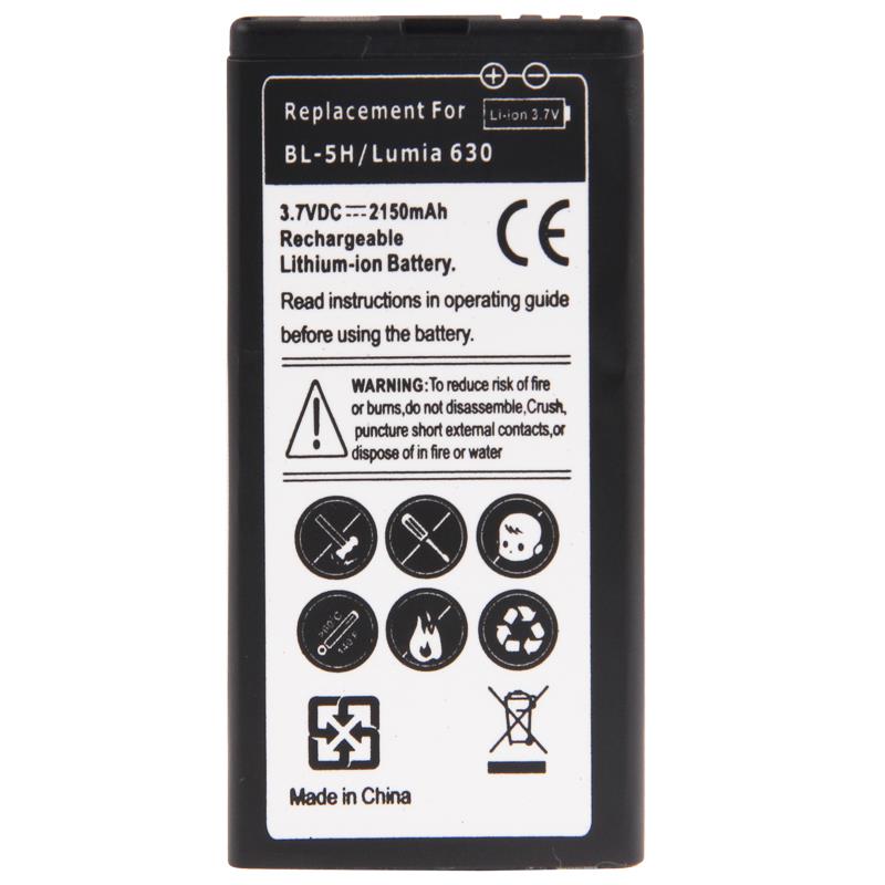 BL 5H 2150mAh Rechargeable Li ion Battery for Nokia Lumia 630