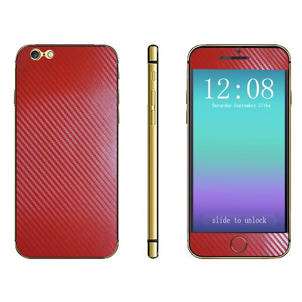 Colorful Full Body 3D Carbon Fiber Protective Sticker For iPhone 6