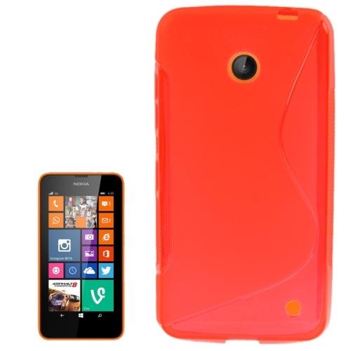 S Line Anti skid Frosted TPU Case for Nokia Lumia 630  (Red)