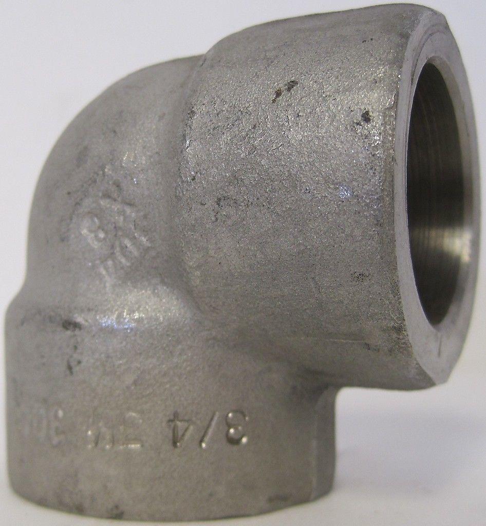 Camco 3/4" 304 Stainless Steel Class 3000 Socket Weld 90¦ Elbow Fitting