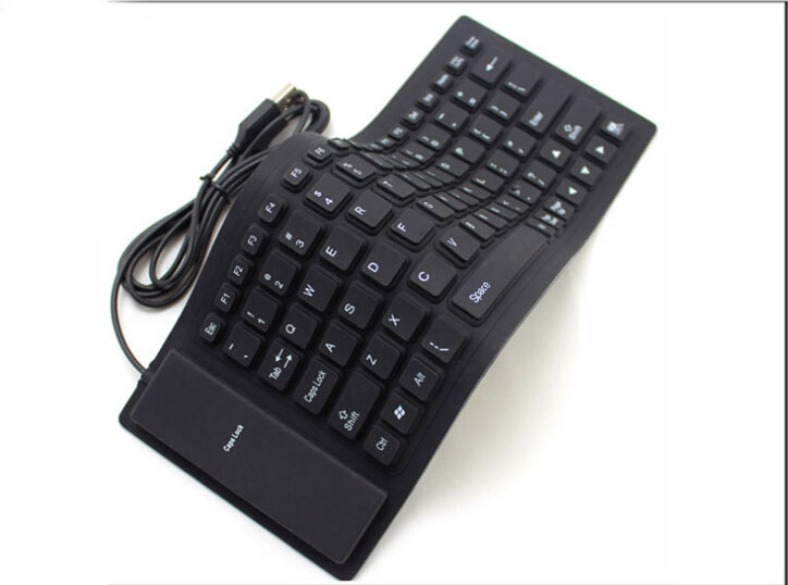 Fold Waterproof Portable USB silicone Keyboard Mini keypad for PC mac game computer notebook laptop gamer for ipad