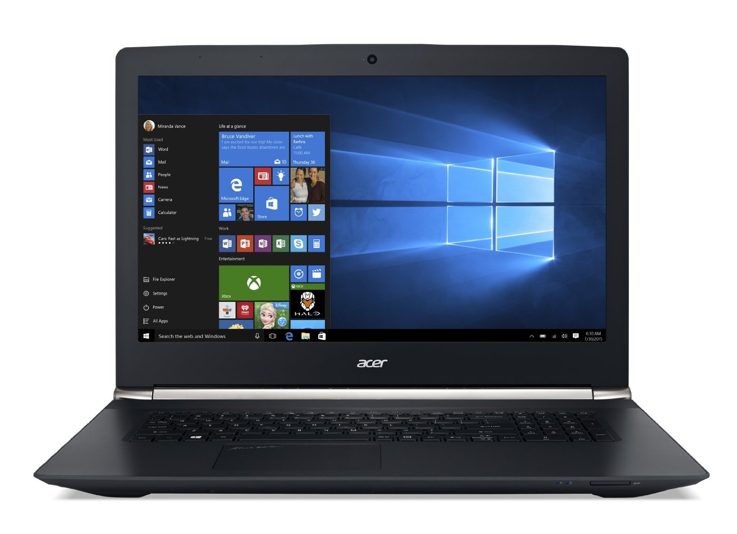 Acer Aspire V Nitro VN7 592G 77LB Gaming Laptop 6th Generation Intel Core i7 6700HQ (2.60 GHz) 16 GB Memory 1 TB HDD 256 GB SSD NVIDIA GeForce GTX 960M 4 GB GDDR5 15.6" Windows 10 Home 64 Bit