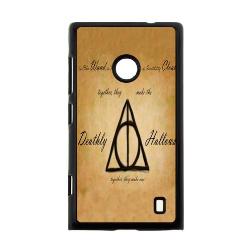 Creative Design Hot Movie&Harry Potter Deathly Hallows Symbol  Background Case Cover for Nokia Lumia 520  Personalized Hard Cell Phone Back Protective Case Shell Perfect as gift