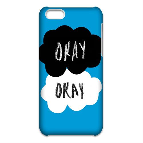 3D Print Creative Design The Fault in Our Stars Quote " Okay Okay"  Background Case Cover for iPhone 5C  Personalized Hard Cell Phone Back Protective Case Shell Perfect as gift