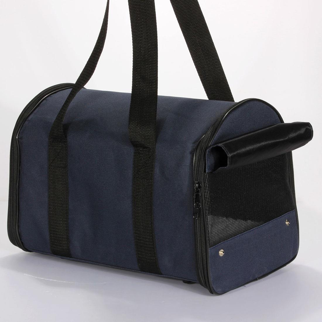 Portable Pet Travel Carrier Cage Kennel Bag Crate (Medium)   Blue