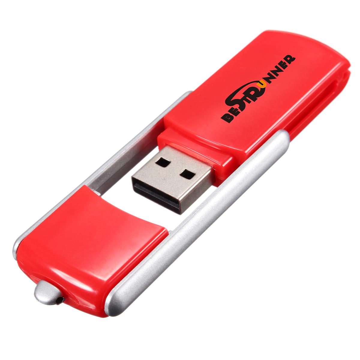 BESTRUNNER 4GB Portable Mini Colorful Swivel USB 2.0 Flash Stick Memory Drive Pen Storage