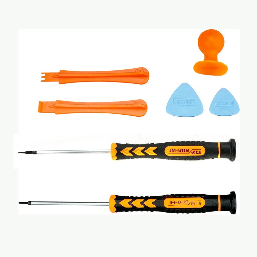 JAKEMY 7in1 Removal Tool Screwdriver Set for iPhone 4s 5 5s Samsung Phone