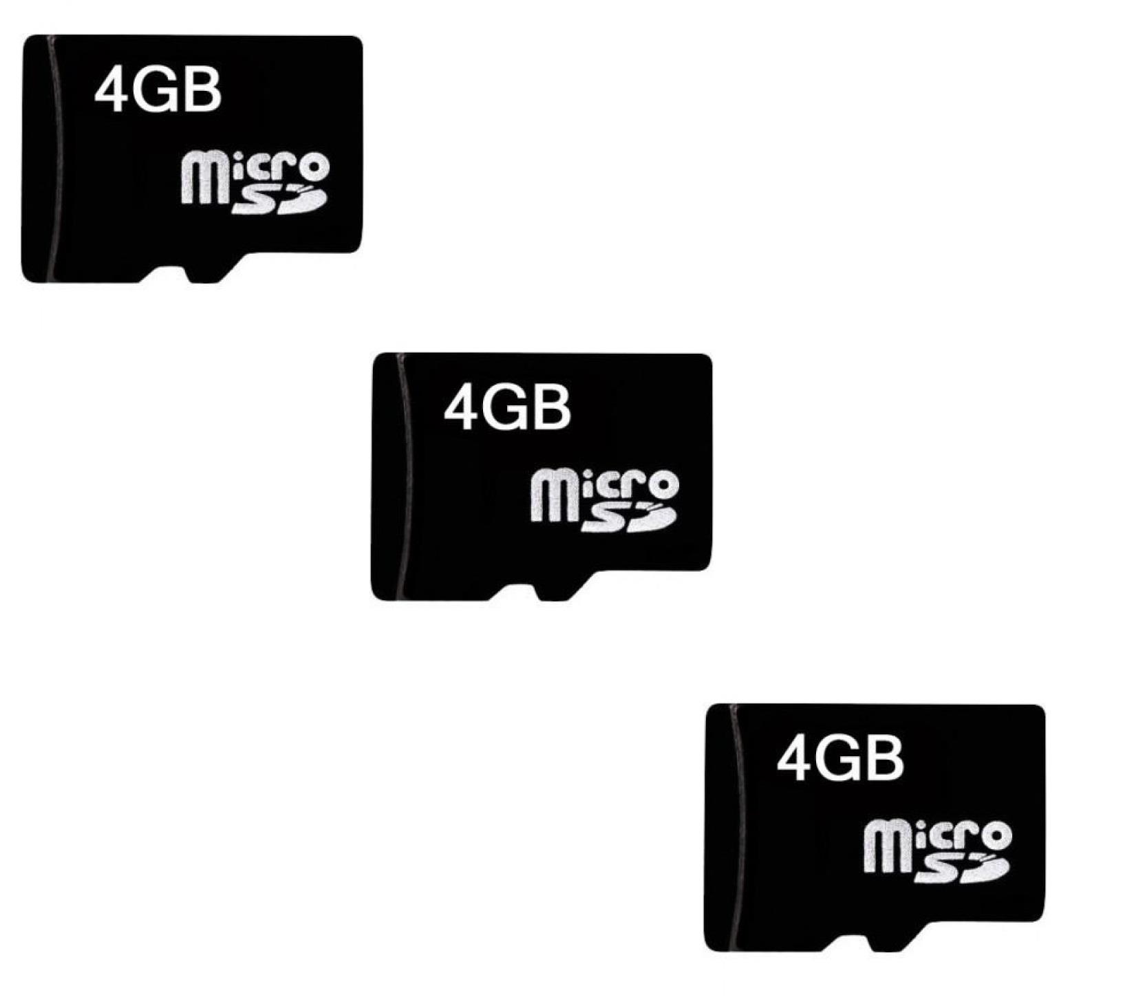 3 x Quantity of DJI S800 Micro SD Card 4GB Camera or Phone Flash Storage Memory Card