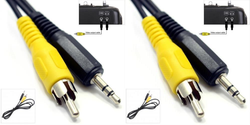 2 x Quantity of Walkera QR X350 PRO CVBS Composite Video RCA Wire Cable for Goggles/TV Screen