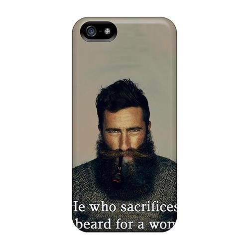 New Premium CalvinDoucet He Who Sacrifices His Beard For A Woman Deserves Neither Skin Cases Covers Excellent Fitted For Iphone 5/5s