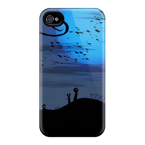 New Style CalvinDoucet Bats Over Cemetery Halloween Premium Covers Cases For Iphone 6