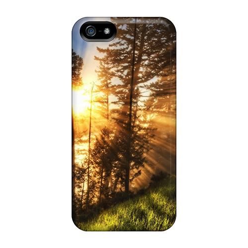 DiT18833Vwng Cases Covers Protector For Iphone 5/5s Sunset Between Trees Cases