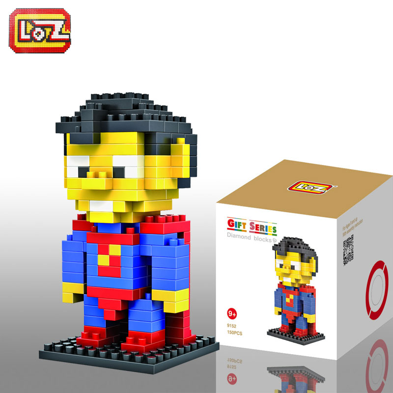 LOZ Super Hero Micro Blocks   Superman (150 Pcs)