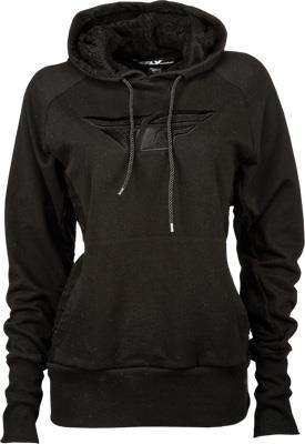 Fly Racing Laced Ladies Pullover Hoodie Black X/2X 358 00903