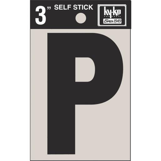 3" BLK VINYL LETTER P 30426