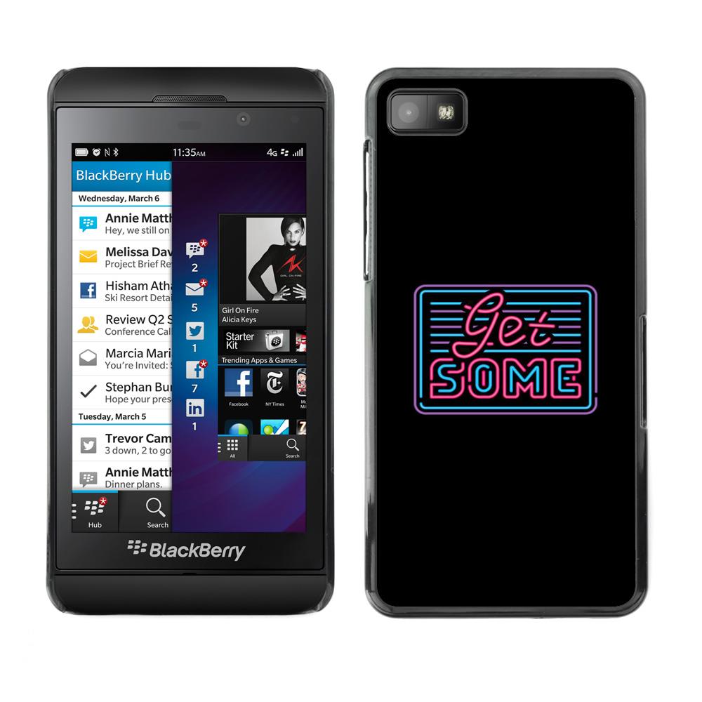 MOONCASE Hard Protective Printing Back Plate Case Cover for Blackberry Z10 No.5003142