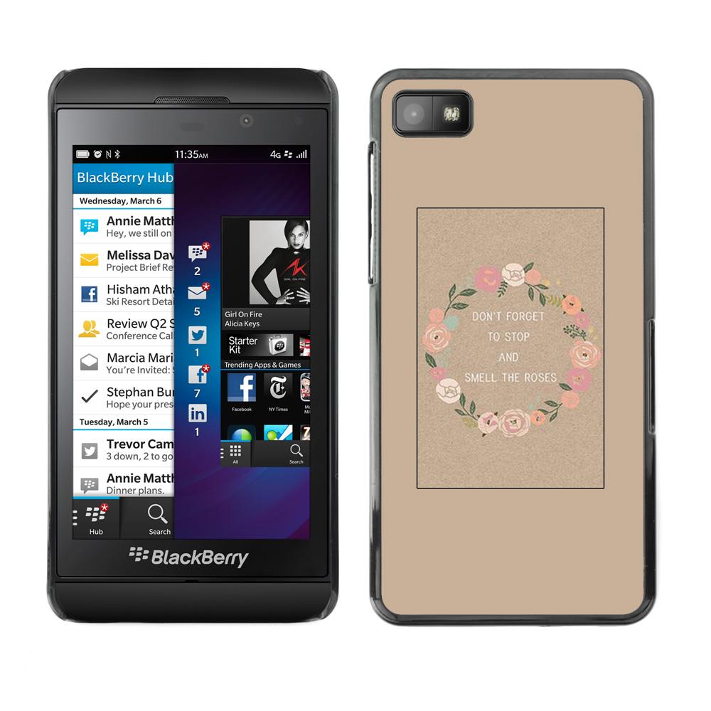 MOONCASE Hard Protective Printing Back Plate Case Cover for Blackberry Z10 No.5003348