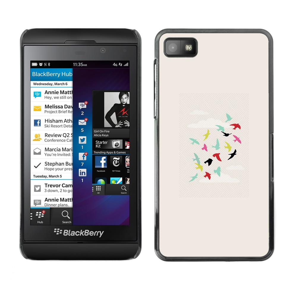 MOONCASE Hard Protective Printing Back Plate Case Cover for Blackberry Z10 No.5003458