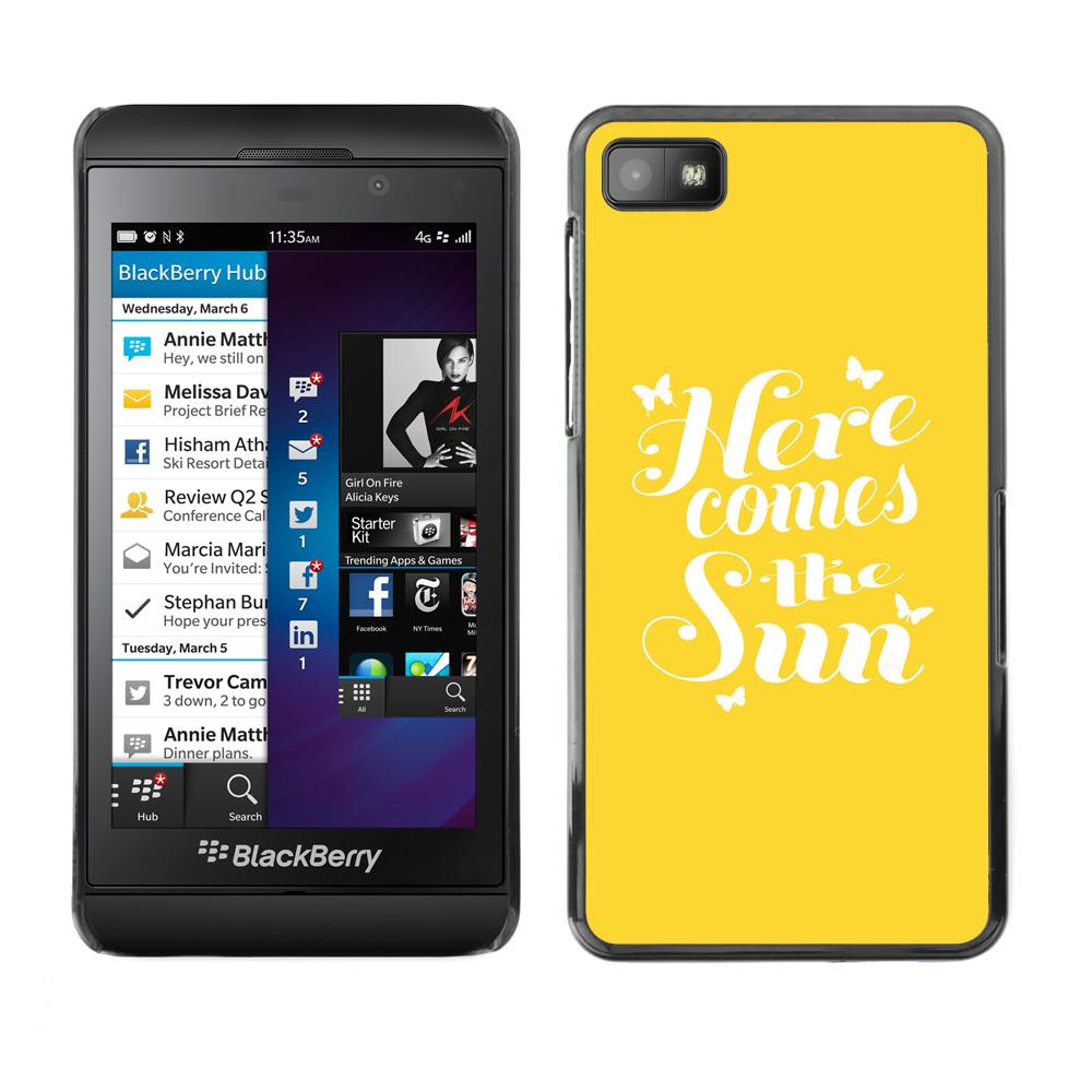 MOONCASE Hard Protective Printing Back Plate Case Cover for Blackberry Z10 No.5005182